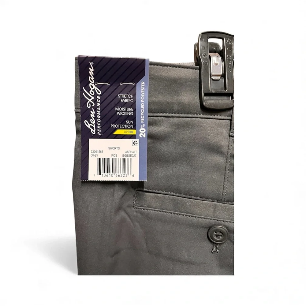 Ben Hogan Men's Stretch Golf Shorts Active Waistband 9" Inseam 44 Waist Gray NEW - Picture 6 of 8